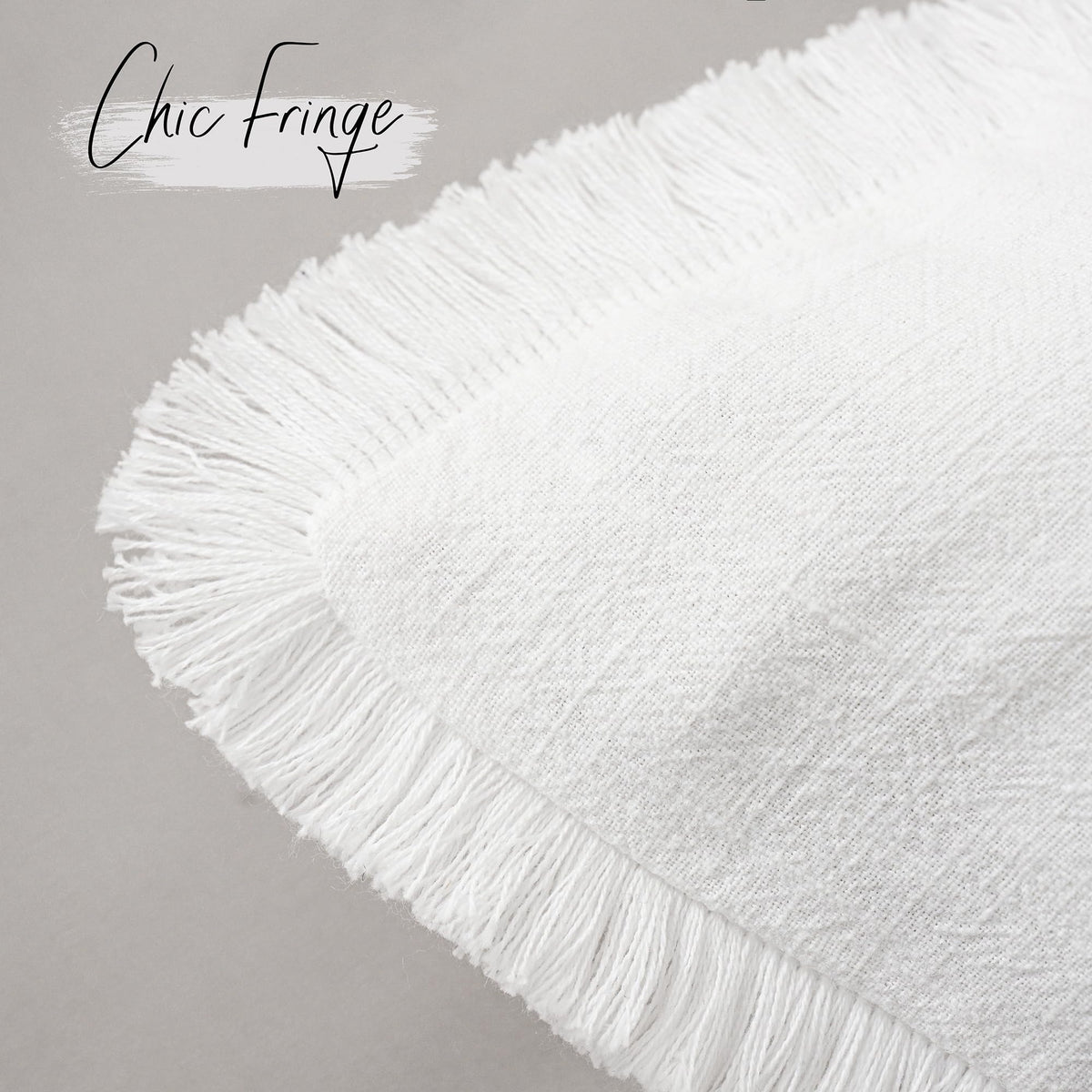 Foindtower Decorative Linen Fringe Throw Pillow Covers Cozy Boho Farmhouse Cushion Cover With Tassel Soft Accent Pillowcase For