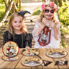 96 Pcs Pirate Party Supplies Tableware Set 350 Gsm Pirate Plates Napkins Forks For Adult Teen Children Birthday Party Pirate Par