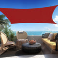 Shadespeare Custom Size 22' X 23' Red Rectangle Sun Shade Sail Ssp1620 Canopy Durable Fabric Uv Block Awning, We Make Custom Siz