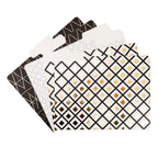 U Brands Classic File Folders Set, Office Supplies, Black, Gold And White, Fsc Certified, 6 Count