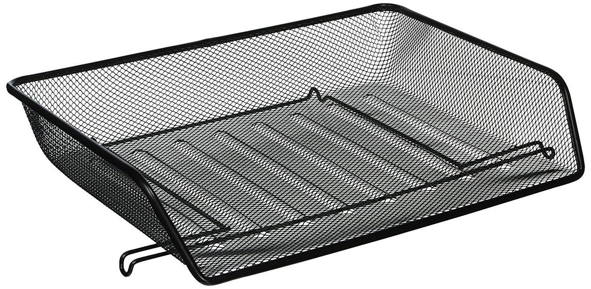 Lorell 84154 Letter Tray, Side Load, 14-1/4-Inch X10-3/4-Inch X3-Inch , Black Mesh