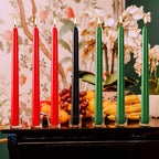 10 Inch Red Taper Candles-Set Of 4 Tapered Candle, Tall Candlesticks,Home Dinner Candle, Party, Wedding, Halloween, Christmas Ca