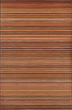 Mad Mats Geometric Outdoor Rug, Reversible Plastic Mat (6' X 9', Mix - Earth)