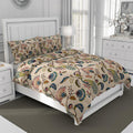Decomizer Super Soft Glace Cotton King Size Ac Comforter/Blanket/Duvet For Double Bed With 1 Flat Bedsheet And 2 Large Pillow Co