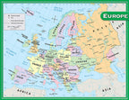 Teacher Created Resources Europe Map Chart, Multi Color (7654)