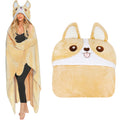 Moyel Corgi Blanket For Women Funny Cute Soft Warm Fluffy Fuzzy Wearable Blanket Hoodie Corgi Gifts For Corgi Lovers Mom Girlfri