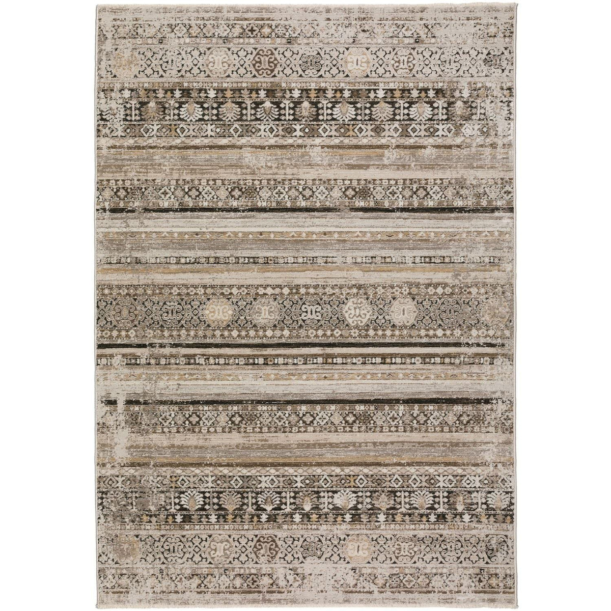 Antalya Ay1 Brown Transitional Rug Rectangle 7' 10" X 10'