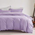 Bedsure Orchid Bloom Duvet Cover King Size - Soft Double Brushed Duvet Cover For Kids With Zipper Closure, 3 Pieces, Includes 1