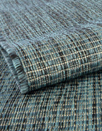 Unique Loom Outdoor Solid Collection Area Rug (4' 1'' Square Teal/Navy Blue)