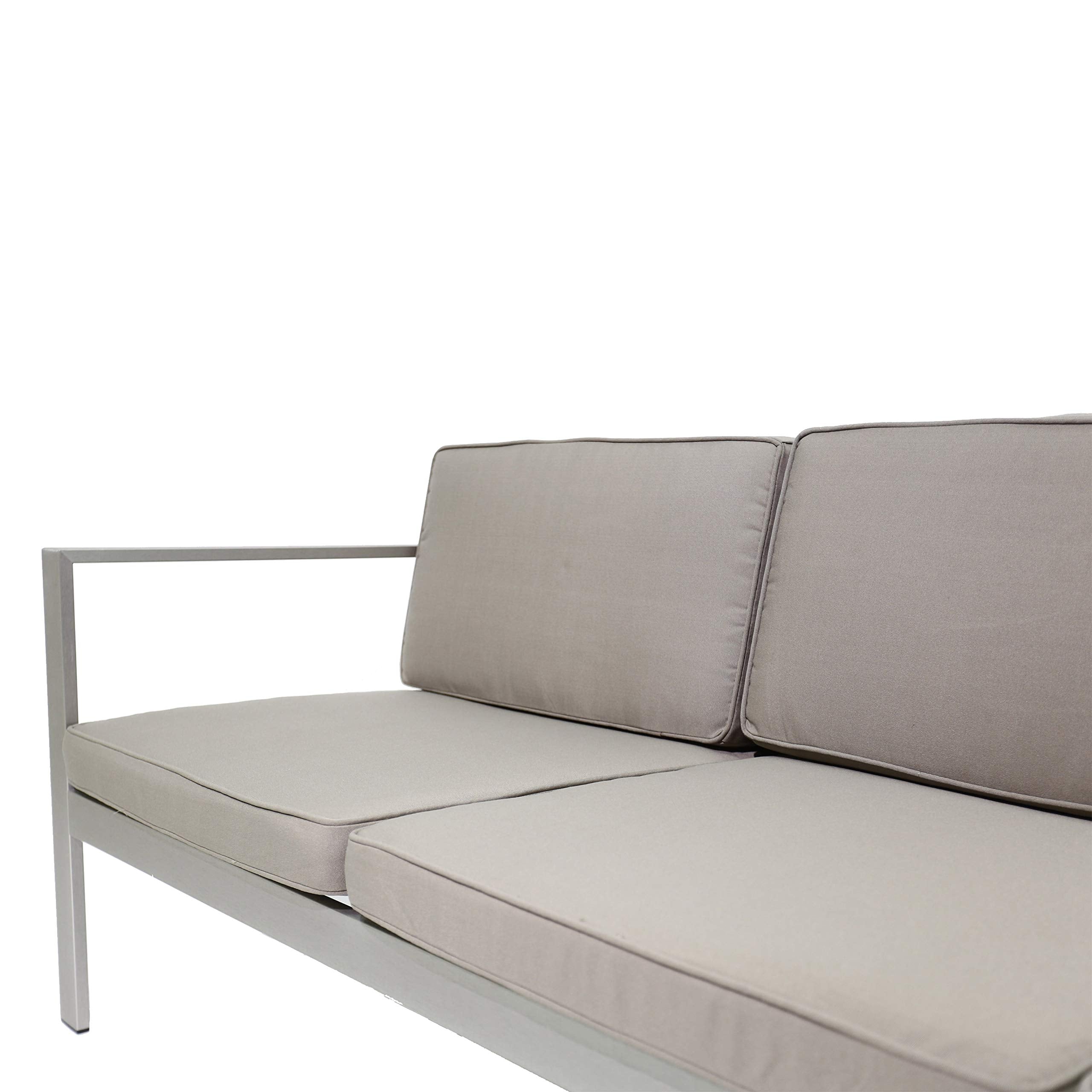Pangea Home Karen 3 Tp Sofa, Grey