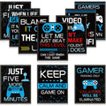 10 Video Game Poster Sign Gamer Art Print Boy Game on Birthday Party Wall Decoration, Inspirational Words Quote Poster 10 x 8 In