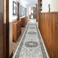 Hallway Washable Runner Rug - 26x12 Kitchen Rugs Entryway Rug Runner Vintage Soft Floor Mat Non Slip Indoor Farmhouse Carpet fo