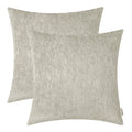 BRAWARM Chenille Throw Pillow Covers 16x16 Inches - Taupe Chenille Pillow Covers Pack of 2, Solid Dyed Soft Chenille Pillow Case