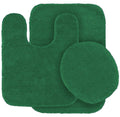 3 pc Solid Olive Green Bathroom Rug Set Bath Mats Bath Set Super Soft Anti Slip Soft Mats New
