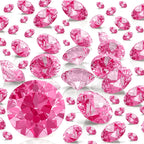 Hicarer 800 Pieces Diamond Decorations Acrylic Diamond Table Scatter Crystals for Table for Vase Fillers Party Table (Pink,20mm,