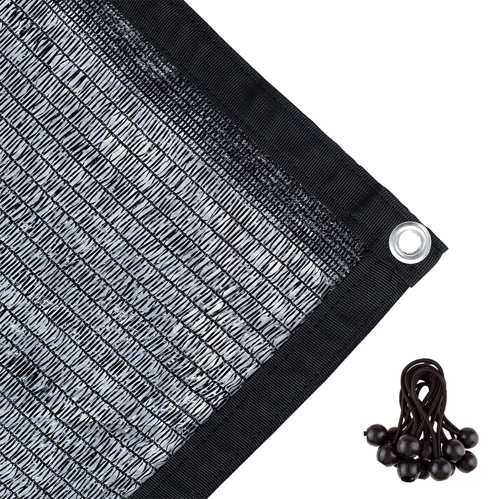 Agfabric 40% Shade Cloth 10X20Ft Sunblock Shade Cloth With Grommets For Garden Patio, Black