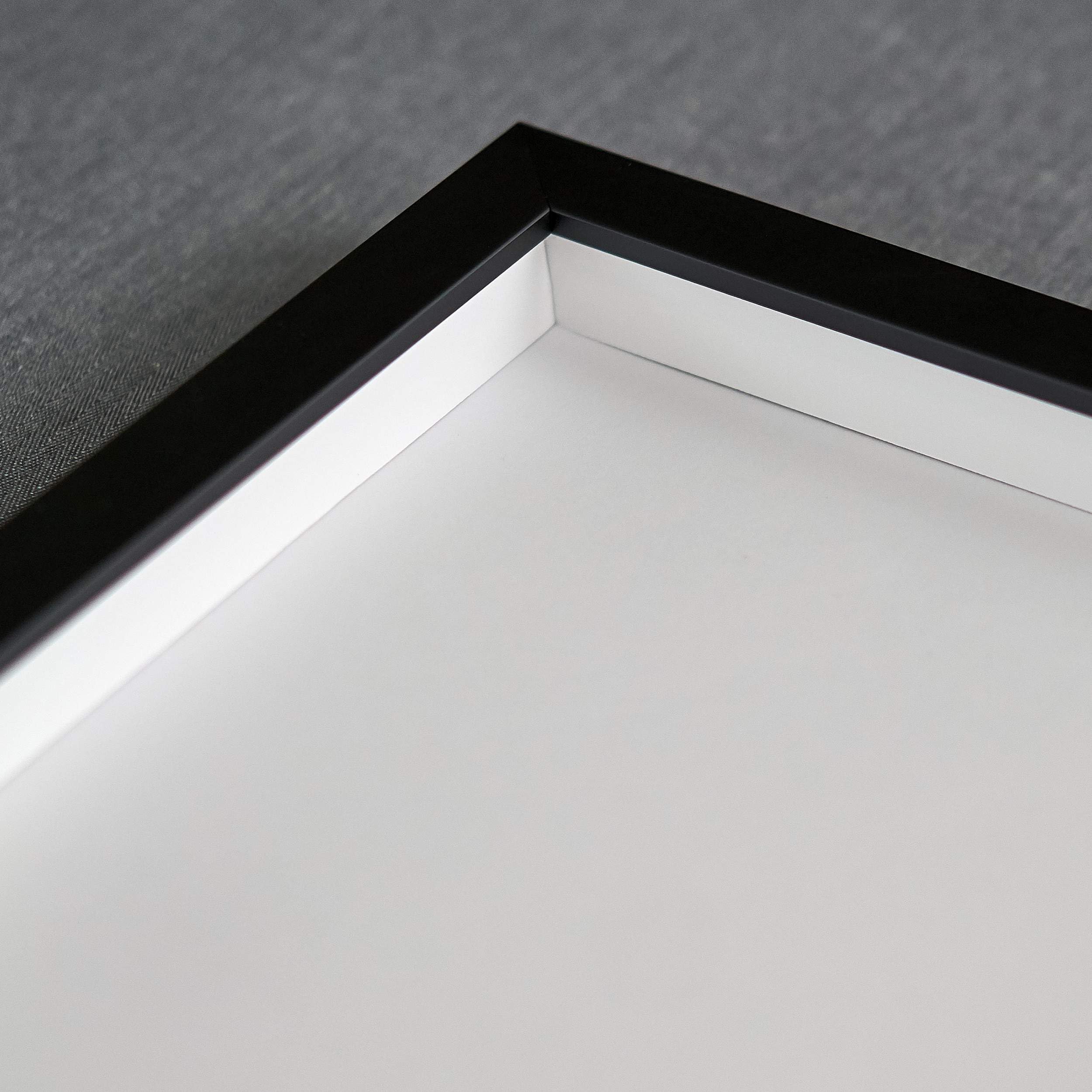 30X40 Shadow Box Black Display Frame | 1'' Deep | Uv Resistant Acrylic Plexiglass, Acid-Free Backing & Hanging Hardware Included