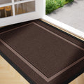 Front Door Mat Outside Entrance Indoor Doormat 36'X24', Waterproof All-Season All-Weather Entryway Mat, Natural Rubber Outdoor