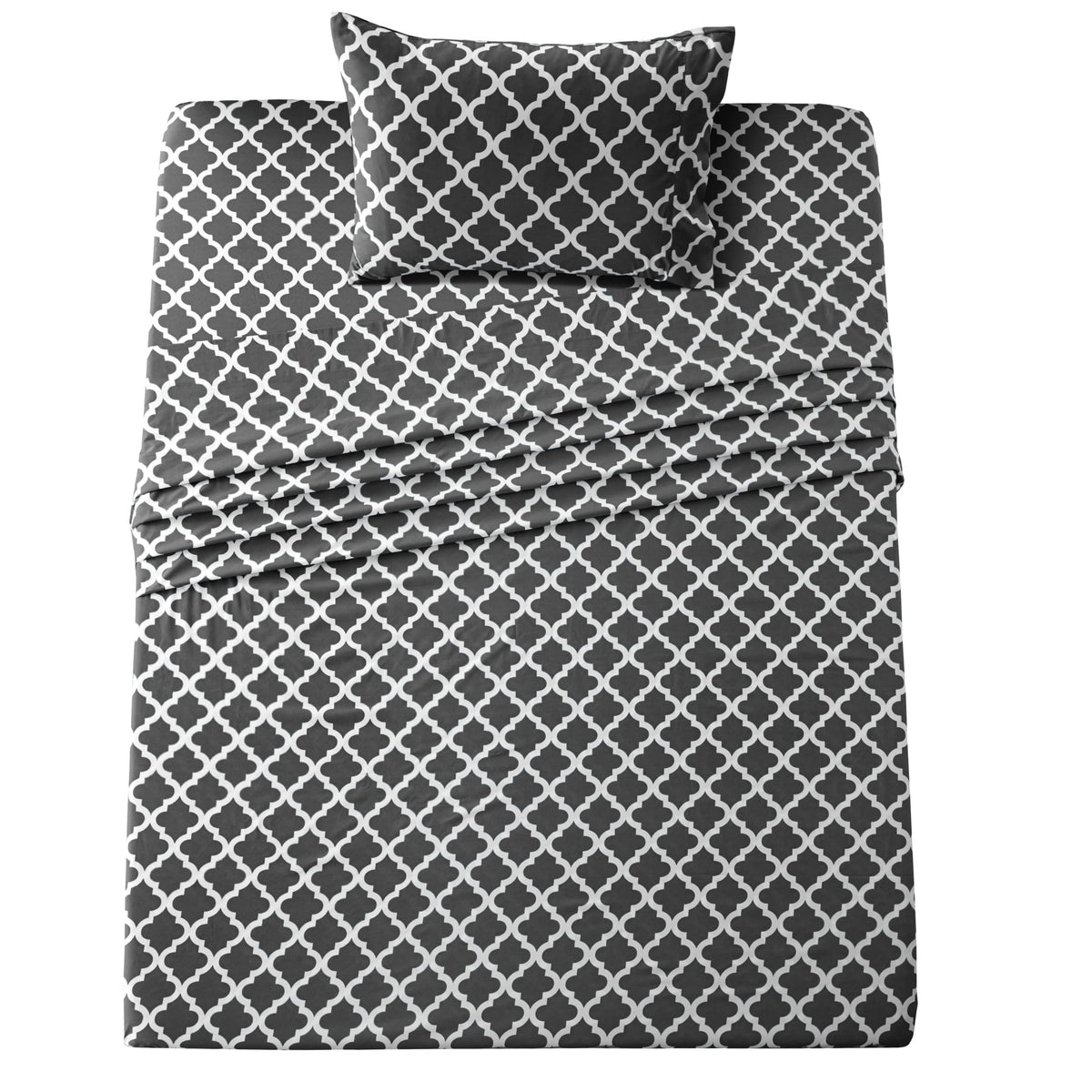 Lux Decor Twin Sheet Set, 3-Pc, Breathable Hotel Style Sheets, Microfiber Sheets Deep Pockets, Easy-Fit, Soft & Wrinkle Free Oek