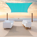 Colourtree Tapr1620 Custom Size 20' X 21' Turquoise Sun Shade Sail Canopy Uv Block Upf50  Rectangle - Commercial Standard Heavy