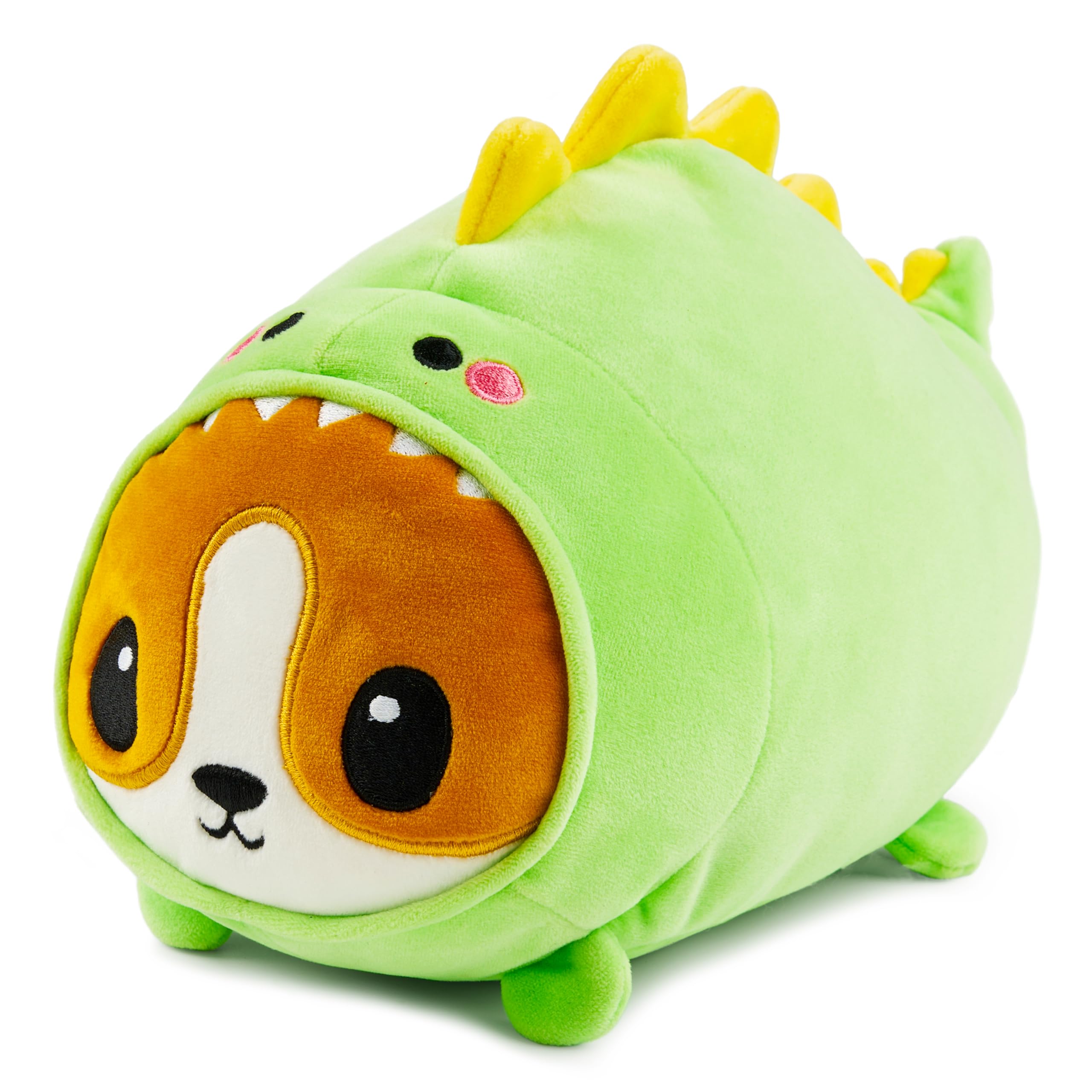 JOYIN Stuffed Animal, Kawaii Dinosaur Plush Toy, 11 Soft Dinosaur Plushie with Corgi Face, Plush Pillow for Kids and Adults, Chr
