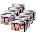 Lifewit 8 Pack Clear Clothes Storage Bags, 60L Plastic Blanket Storage Bags, Vinyl Foldable Moving Bags with Zipper, Closet Orga