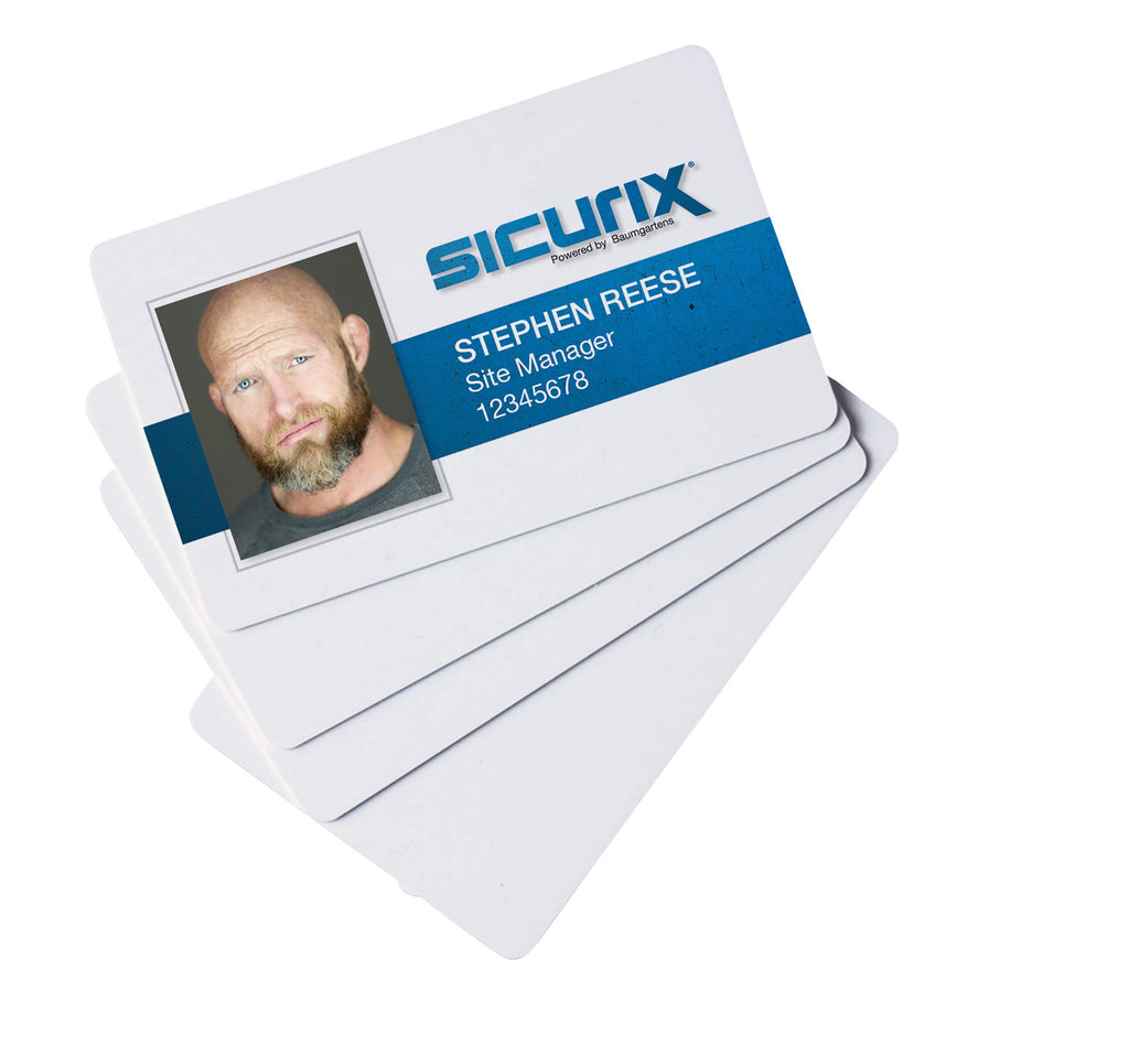 Sicurix Cr 80 Blank Id Cards 30 Mil 100 Pack White (80300)