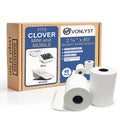 Vonlyst Receipt Paper For Clover Mini And Clover Mobile Thermal Printer 2 1/4 X 80 (40 Rolls)