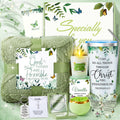 13Pcs Christian Gifts For Women Faith-Inspirational Gifts For Women, Green Self Care Gifts Get Well Soon Gifts Basket, Birthday