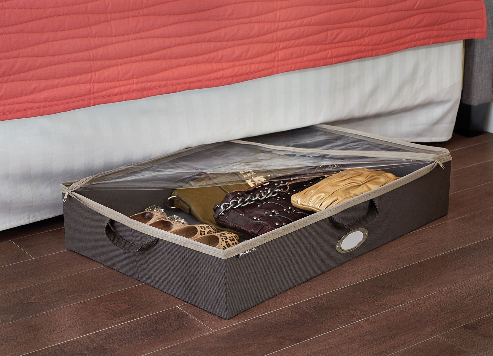 Closetmaid 31495 Under-Bed Fabric Storage Bag, Gray