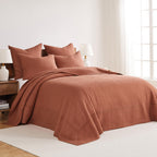 Levtex Home - Cross Stitch Adobe Bedspread Set - Twin Quilted Bedspread And One Standard Sham - Cross Stitch Pattern - Bedspread