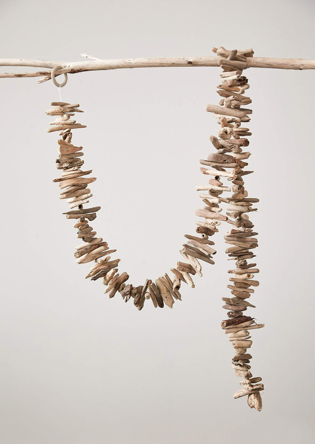 Creative Co-Op 70'' Natural Driftwood Garland,Brown