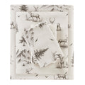 Woolrich Cotton Sheet Set Cottage Charms Print, 100% Cotton Flannel Sheets Warm & Fuzzy Bedding Set Twin Size Sheets, Fitted Poc