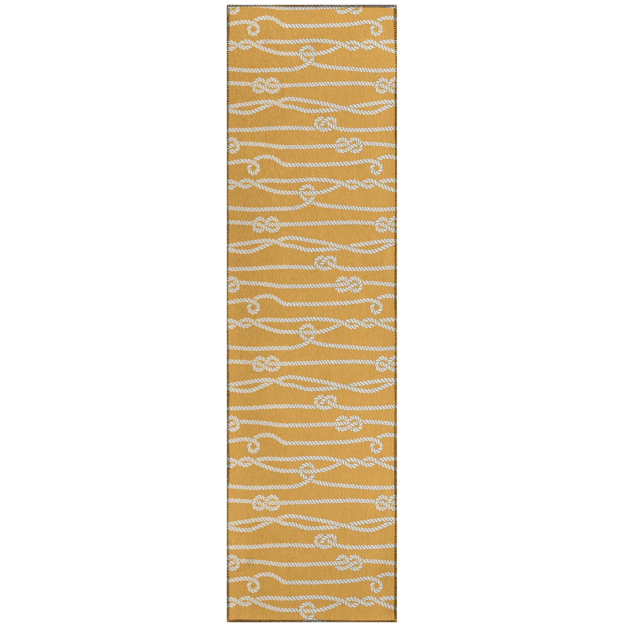 Addison Rugs Harpswell Ahp37 Gilded 2'3" X 7'6" Indoor Outdoor Runner Rug, Easy Clean, Machine Washable, Non Shedding, Bedroom, Living Room, Dining Room, Kitchen, Patio Rug
