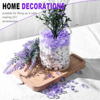 Domestar 550Pcs Purple Vase Fillers, Acrylic Fake Crushed Ice Rocks Fish Tank Vase Centerpiece Party Table Scatter Props Display