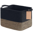 Goodpick Woven Storage Basket for Shelves, Storage Baskets for Organizing, Small Wicker Basket for Shoes,Towel, Toy Baskets Stor