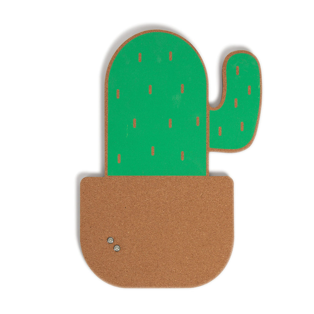 U Brands Potted Cactus Cork Bulletin Board, 12    X 17