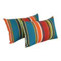 Blazing Needles 9911-S2-REO-51 Outdoor Throw Pillows (Set of 2), 12" x 20", Westport Teal