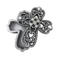 FASHIONCRAFT 8630 Cross Design Curio Boxes, Cross Design Trinket Box, Communion, Baptism, Religious Event Favors - Pack of 1