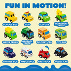 Joyin Kids Play Rugs - 12 Pull-Back Vehicle Set - Durable Carpet Playmat Rug - City Pretend Play - Toddler Car Track Rug