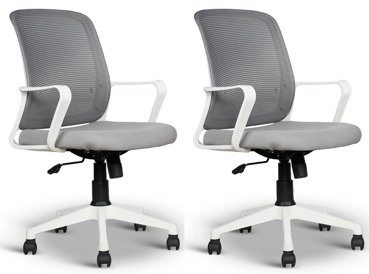 Ngfc Mesh Mid Back Ergonomic Work From Home Office Desk Chair, Study Chair, Revolving Chair, Computer Chair, Ergonomic Lumbar Su