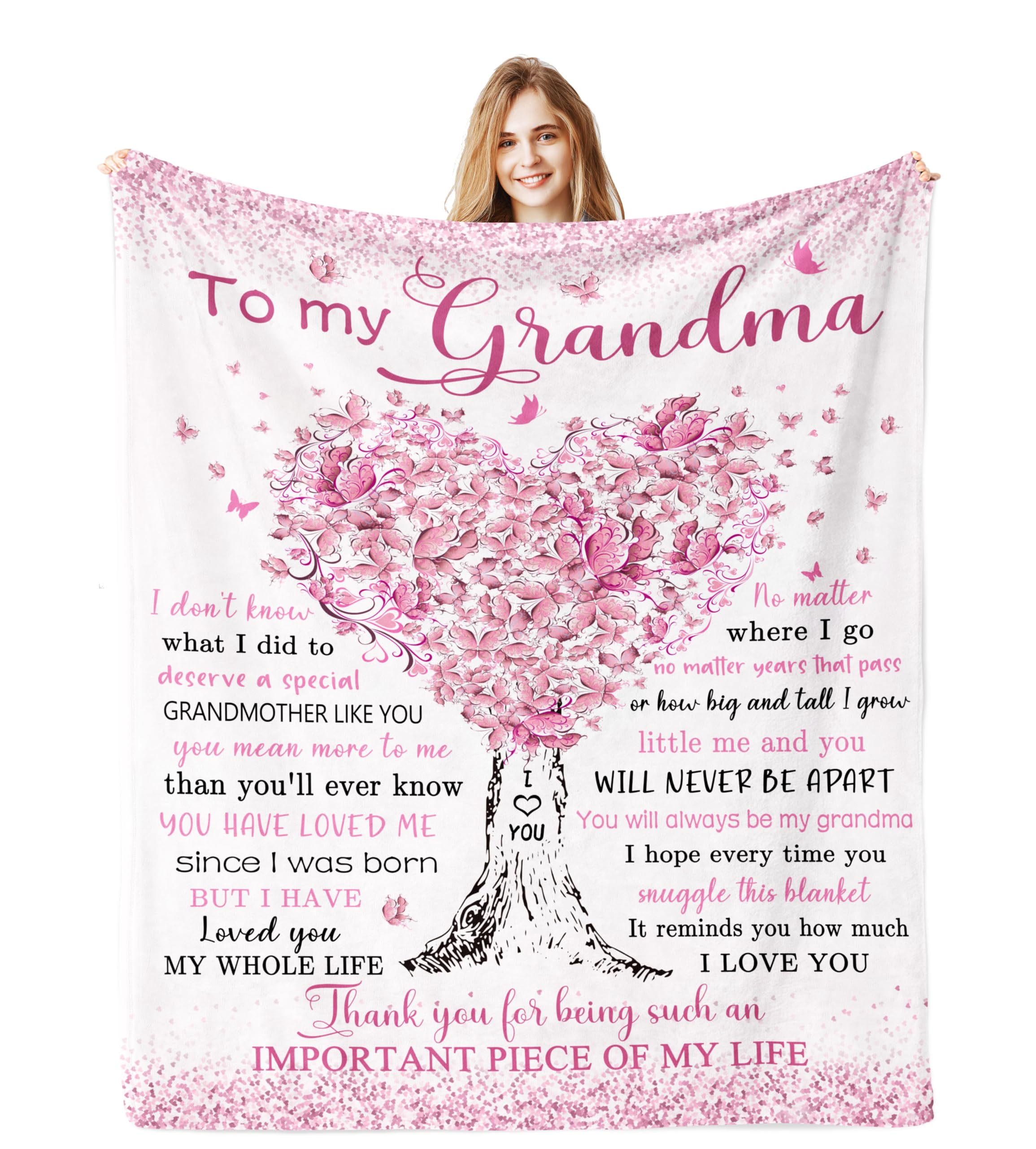 Jamfind Grandma Gifts, Gifts For Grandma, Great Grandma Birthday Gifts Blanket 60'X 50', Grandmother Gifts, Birthday Gifts Ide