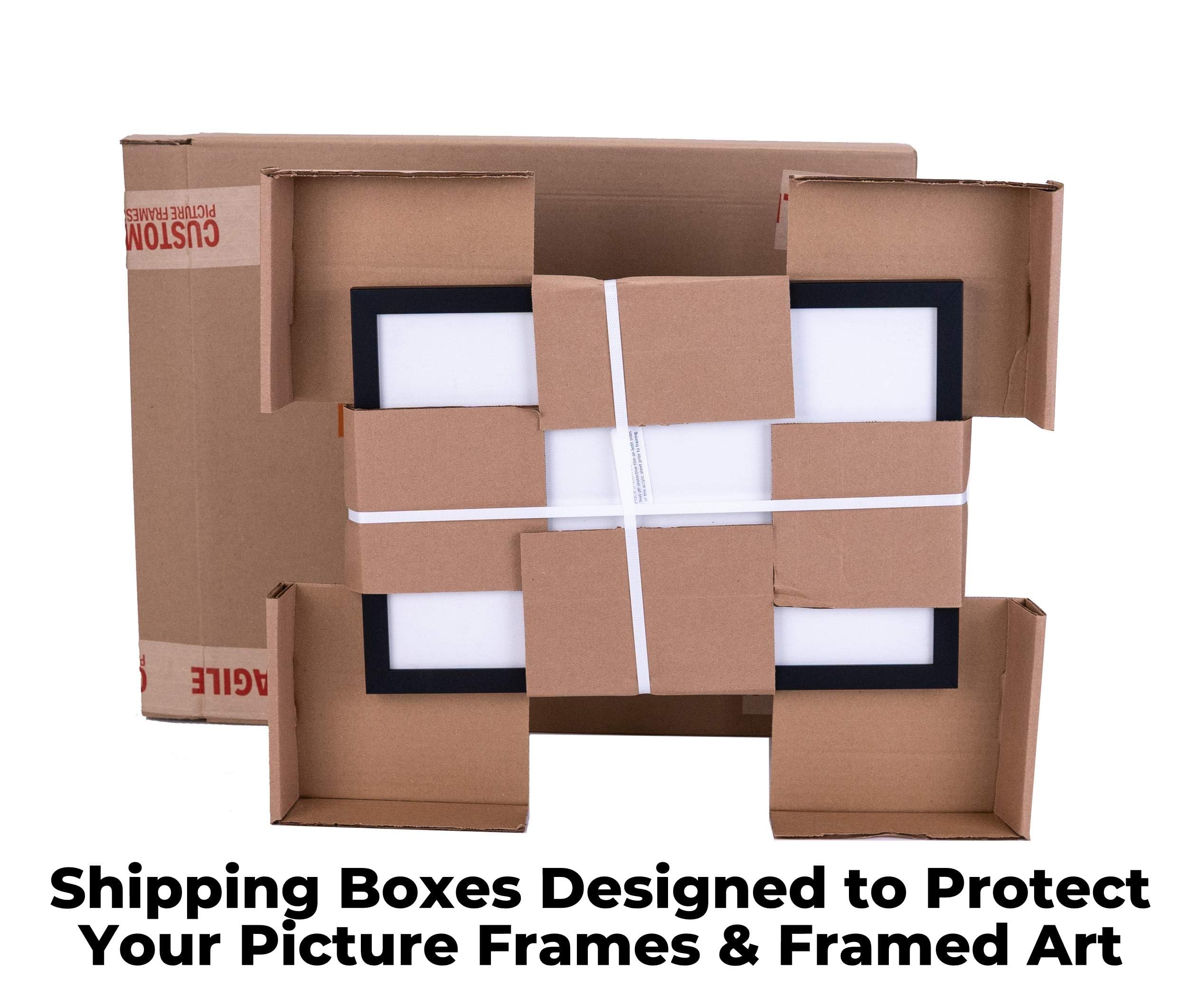 12X38 Frame Black Picture Frame - Complete Modern Photo Frame Includes Uv Acrylic Shatter Guard Front, Acid Free Foam Backing Bo