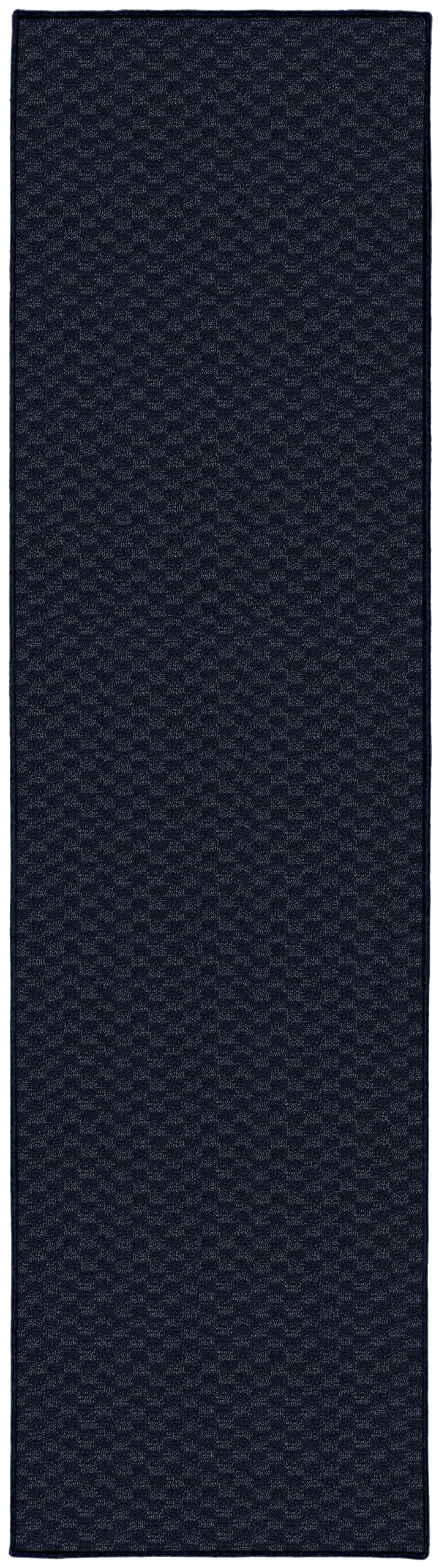 Garland Rug Medallion Navy 2 x 8 Skid Resistant Area Rug