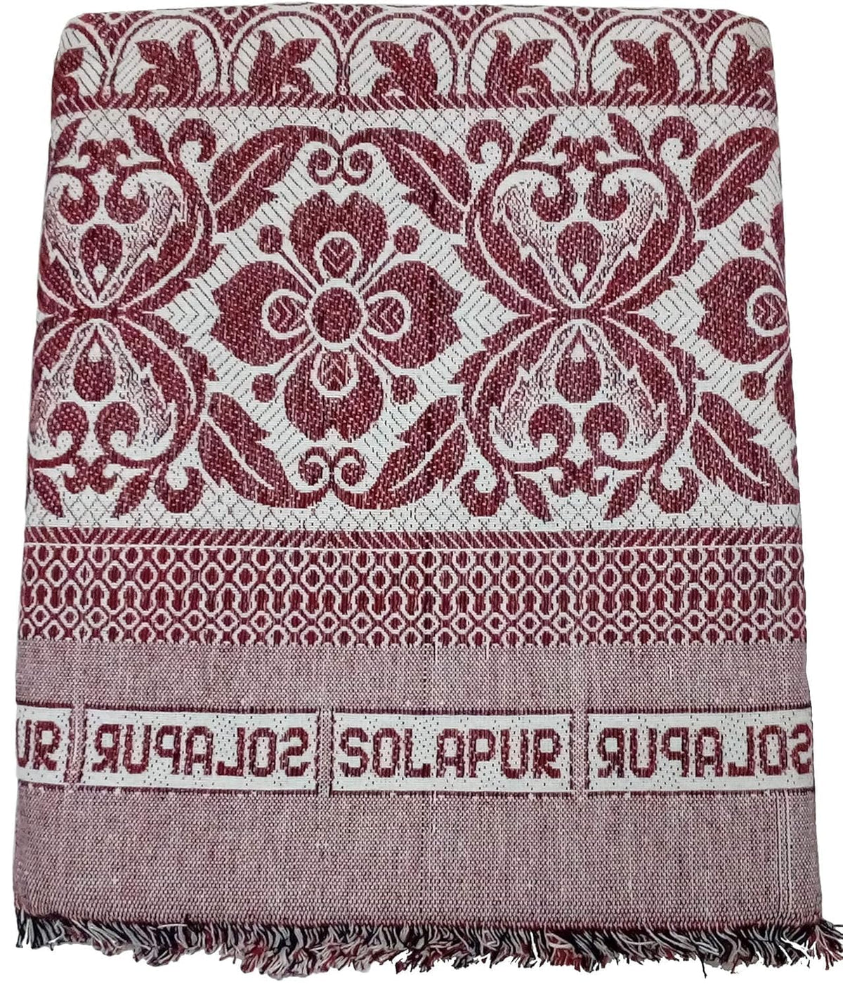 cottontail Cotton Solapur Chaddar/Blanket, 5 x 7.5 feet (Multi Mix) | TC  250