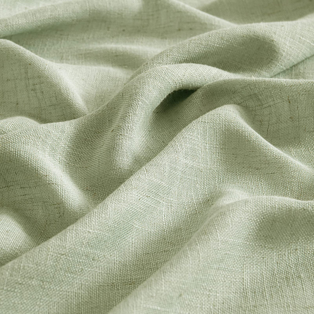 Miulee Sage Green Linen Curtains 84 Inch Length For Bedroom Living Room, Soft Thick Linen Textured Window Drapes Semi Sheer Light Filtering Back Tab Rod Pocket Burlap Look, 2 Panels, 37X84 Inches