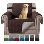 H.VERSAILTEX Chair Slipcover Reversible Chair Cover for Dogs Water Resistant Chair Cover for Living Room Washable Furniture Prot