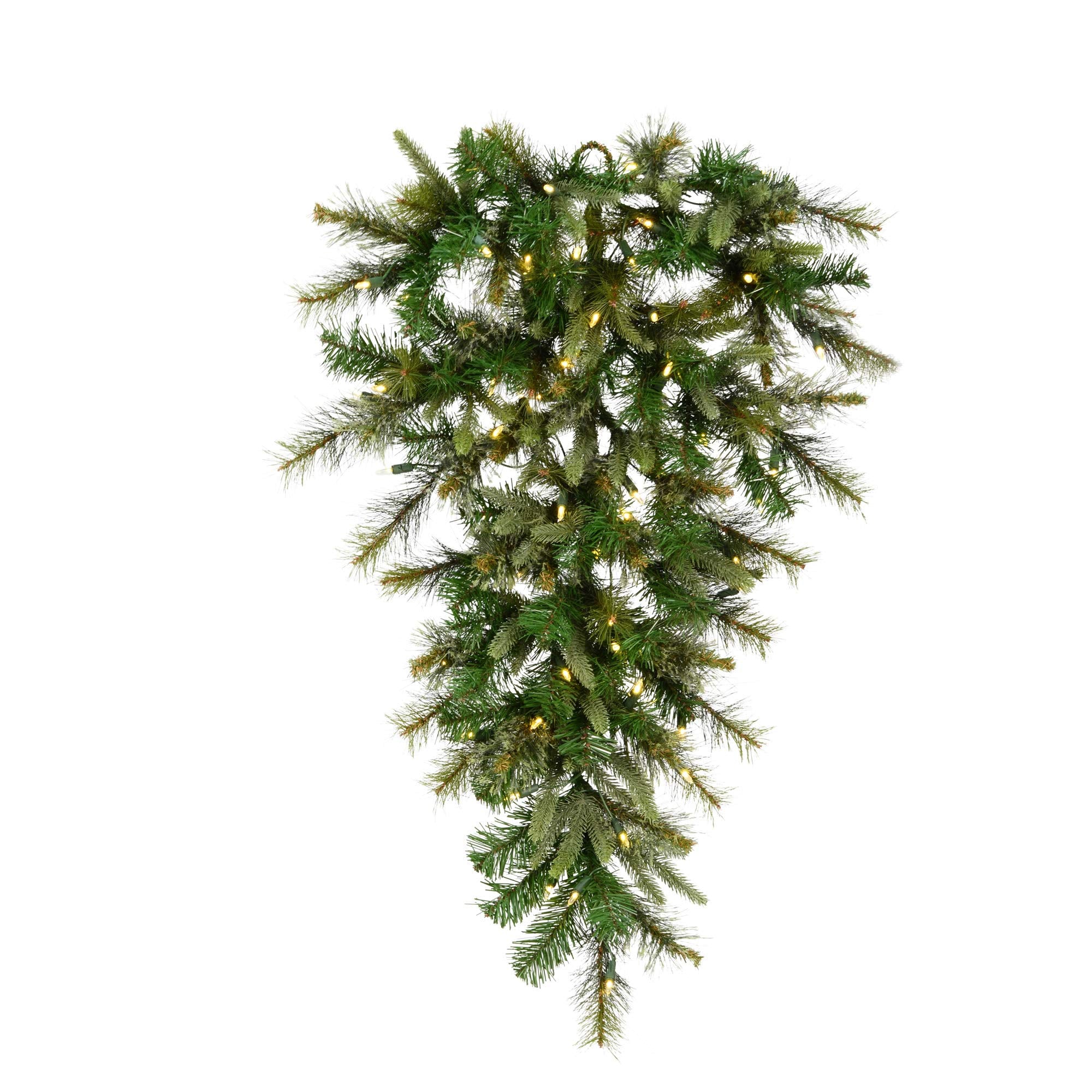 Vickerman Cashmere Artificial Teardrop with 50 Warm White LED Lights, 48