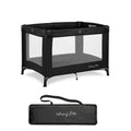 Dream On Me Nest Portable Playard in Black with Carrybag an Shoulder Strap, Lightweight, Packable and Easy Setup Baby Playard, B