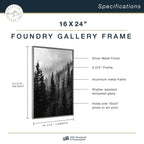 Mcs Master & Co. Foundry Metal Gallery Wall Frame, Dark Silver, 16 X 24 In Without Mat